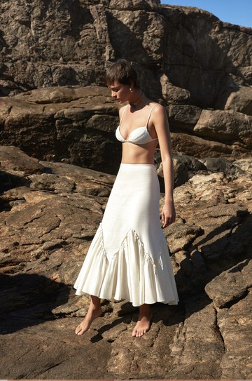Saia Longa Kerry Off White hover