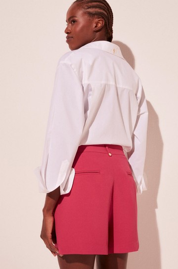 Short Cintura Alta Pétalas Rosa hover