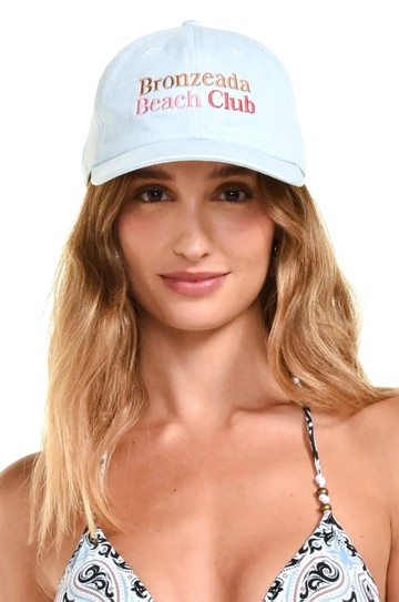 Bone Bronzeada Azul Claro