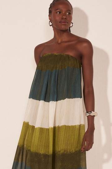 Vestido Longo Listrado Textura hover