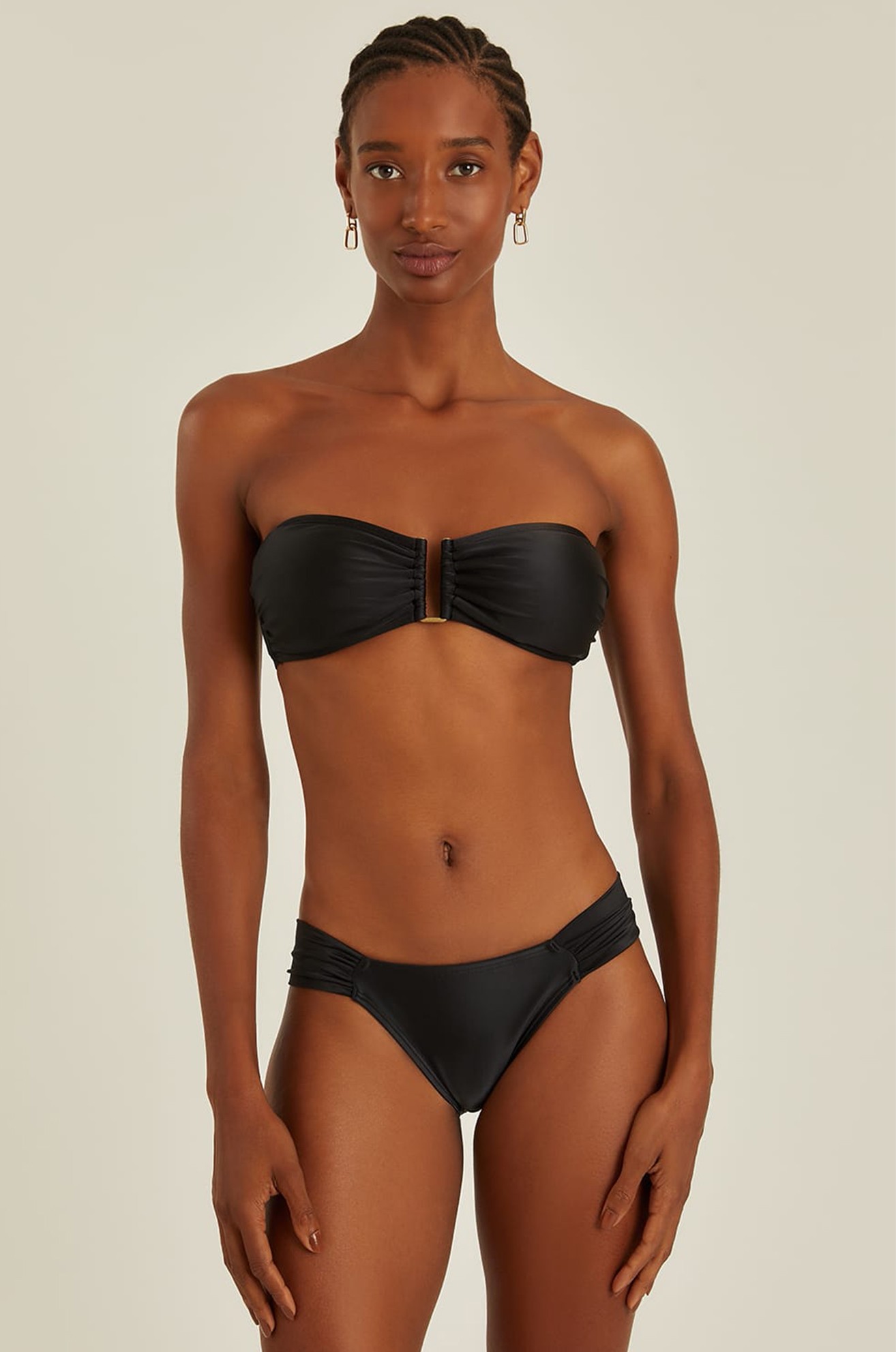 Calça Drapeada Preto