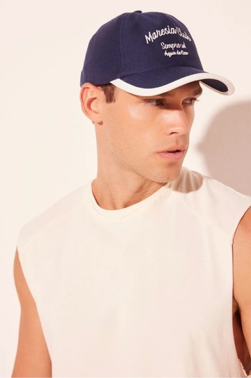 Boné Aba Média Azul Marinho