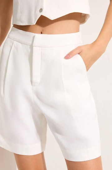 Bermuda Elastico Costas Branco hover