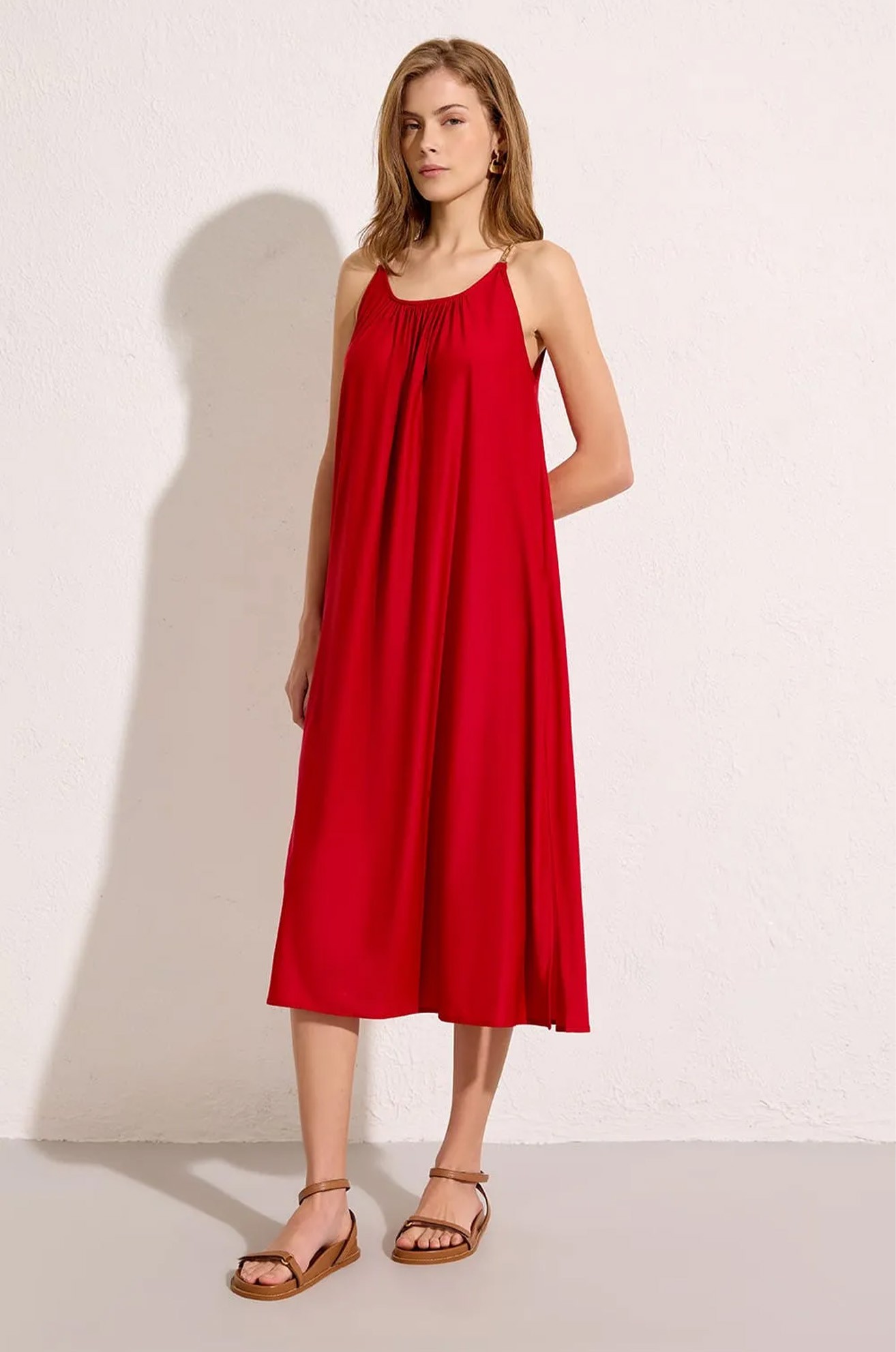 Saída Corrente Vermelho Petala