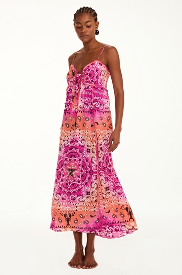 Vestido Mykonos Bandana Rosa