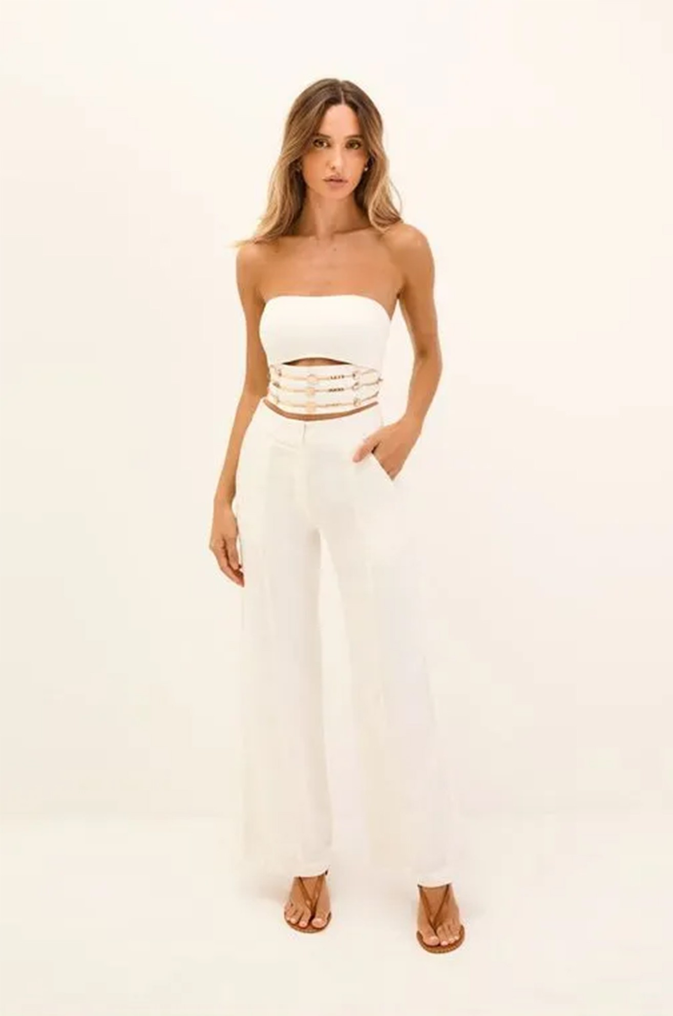 Calça Estela Off White