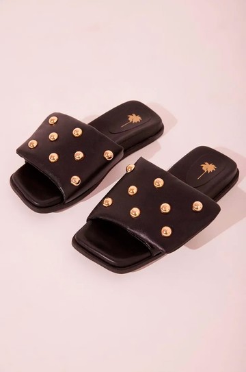 Sandalia Rasteira Acessorios Esplendor Black