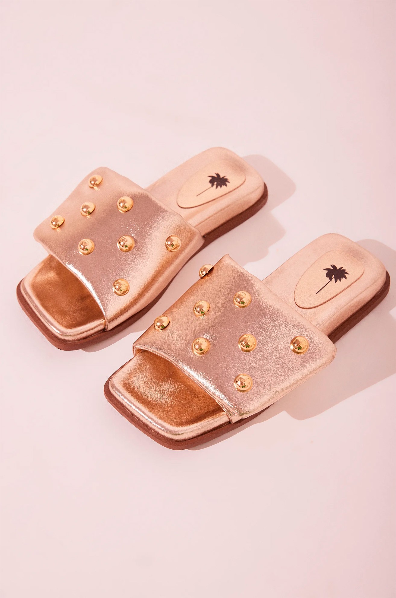 Sandalia Rasteira Acessorios Esplendor Dourado