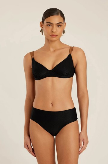 Sutiã Meia Taça Gigi Detalhe Preto