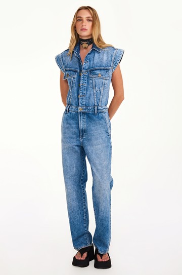 Macacão Jeans Amalfi Claro Jeans Claro