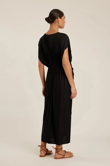 Saida Decote V Franzido Preto hover