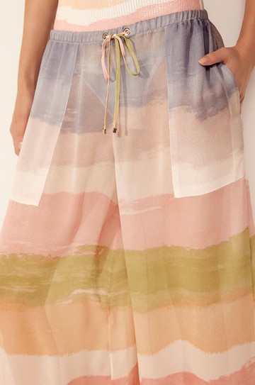 Calca Pantalona Listras Pasteis hover