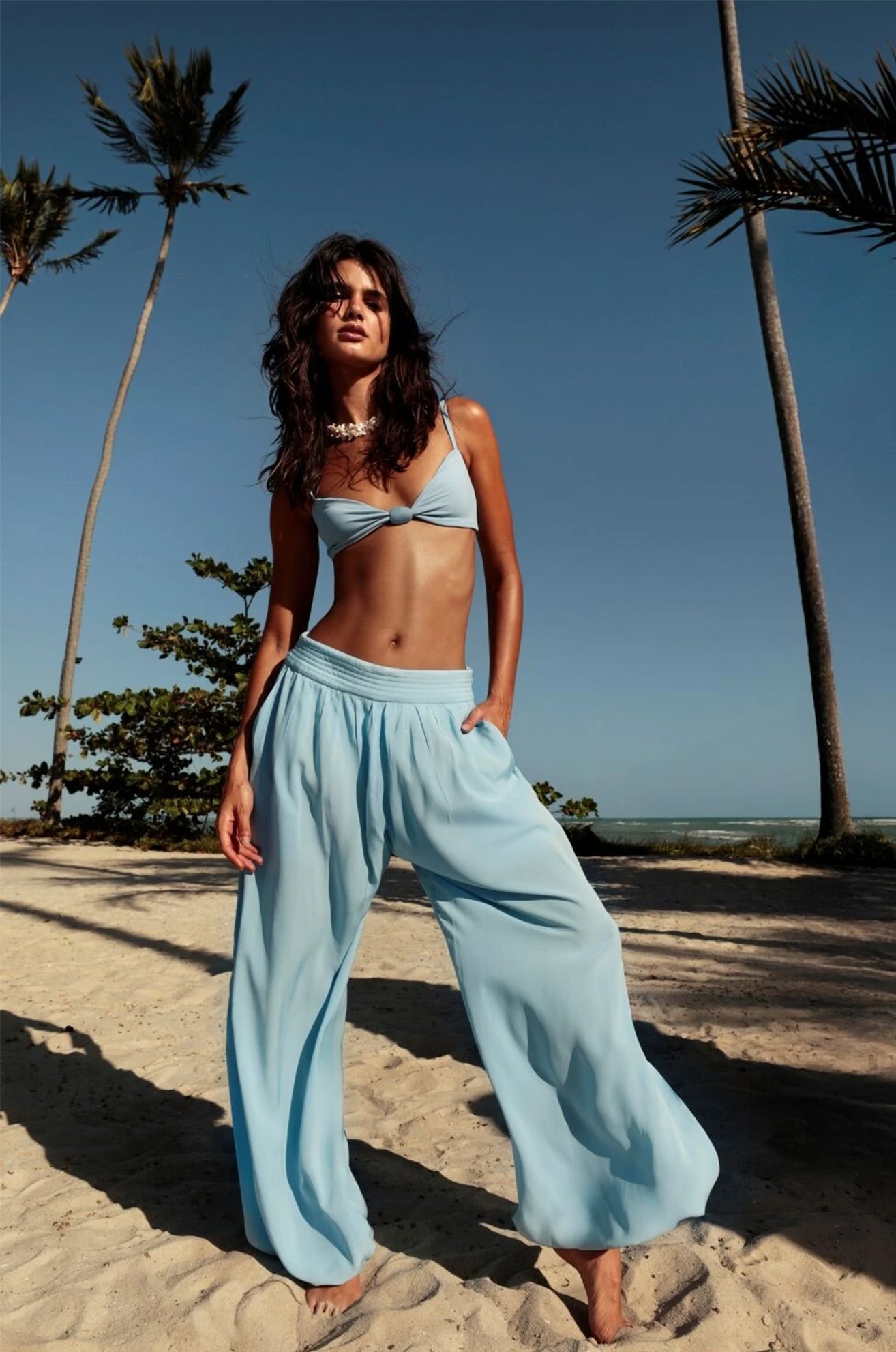 Calça Joana Azul Celeste