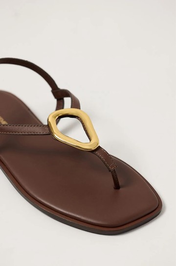 Sandalia Metal Organico Café hover