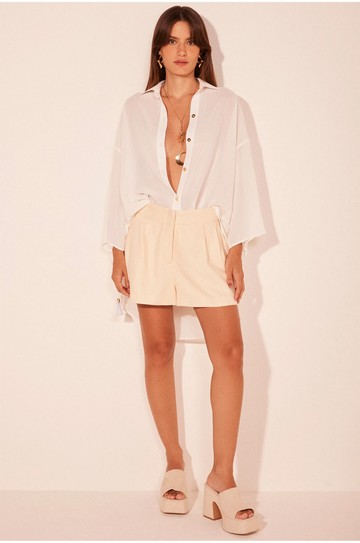 Short Alfaiataria Recanto Bege