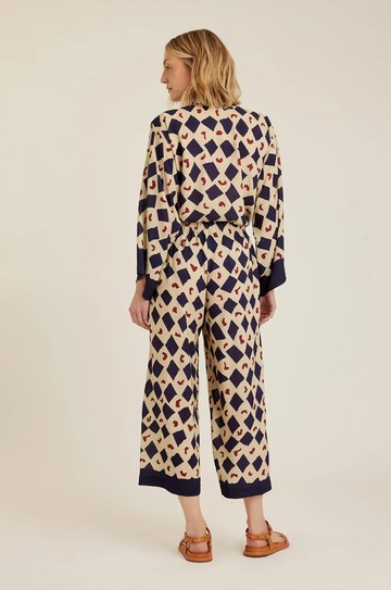 Calça Cropped Elástico Costas Marrocos hover