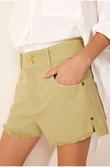 Short Jeans Coral Verde