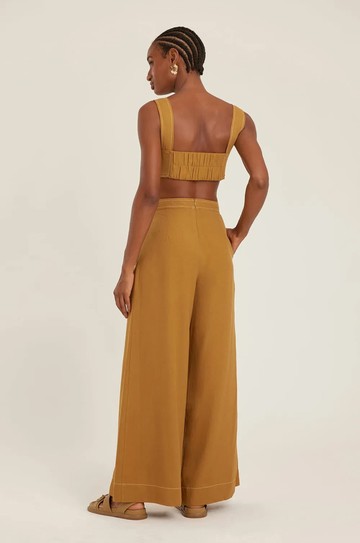 Top Pesponto Contrastante Âmbar hover