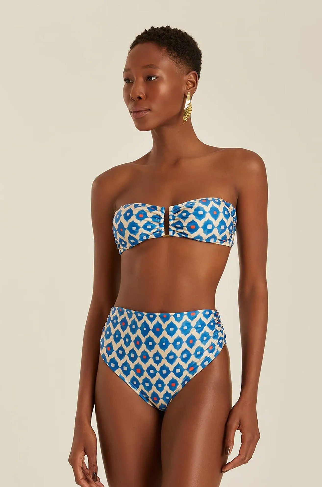 Calça Alta Drapeada Recycled Istambul