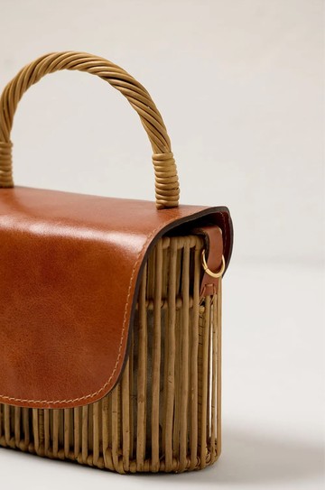 Bolsa Alça Vime Trancado Natural hover