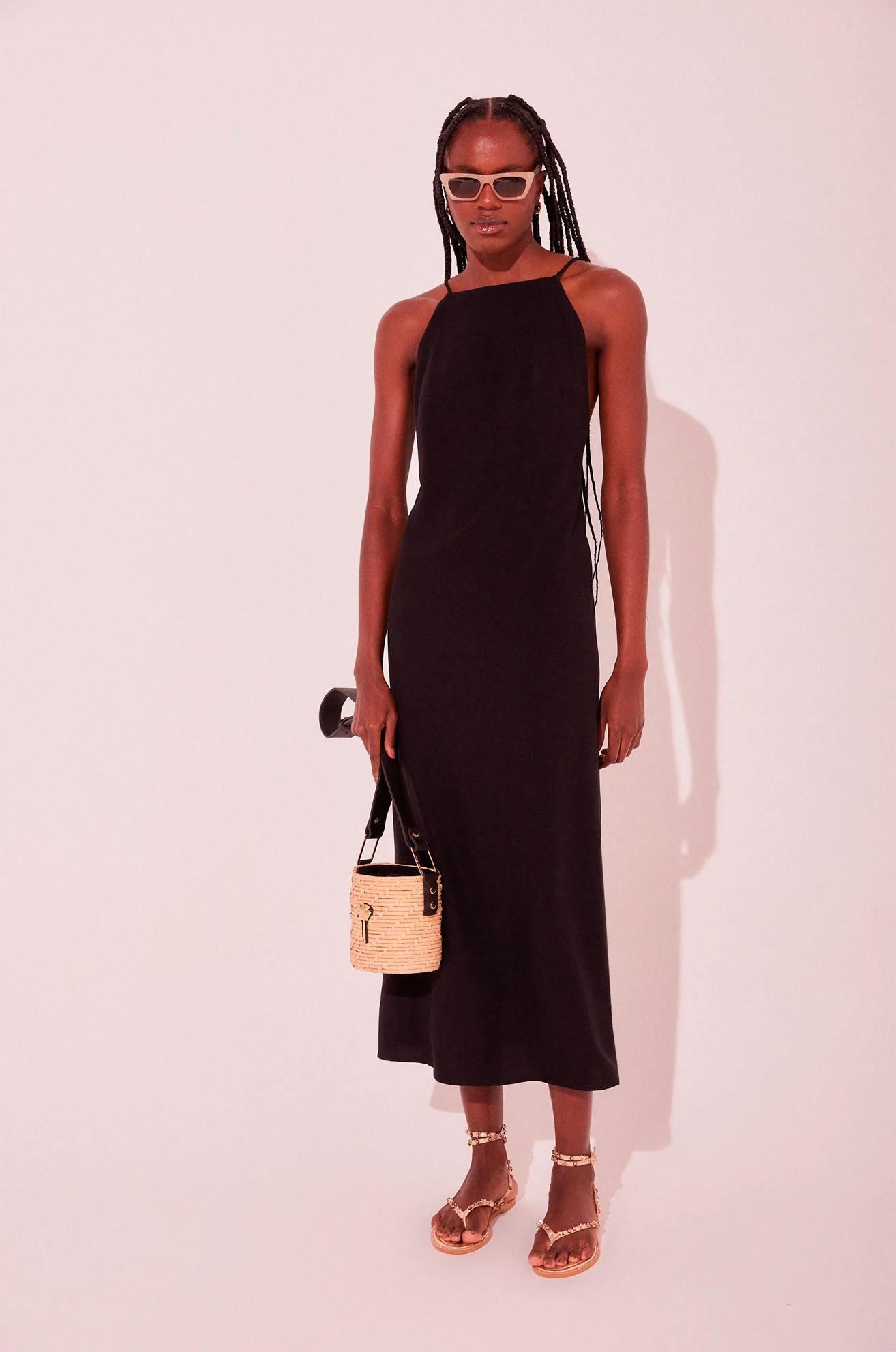 Vestido Midi Praia Preto