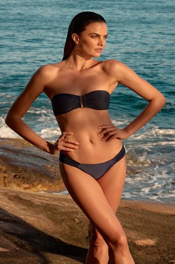 Calça Drapeada Marinho