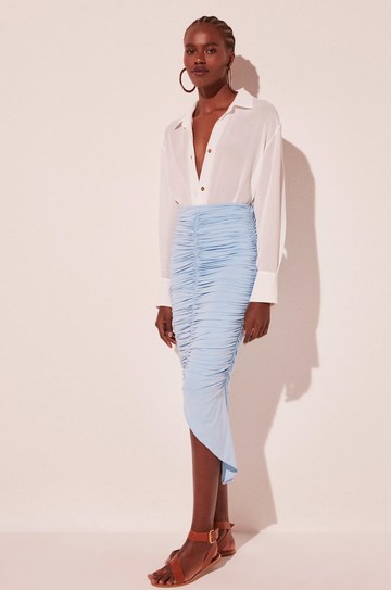 Saia Longa Quartzo Azul