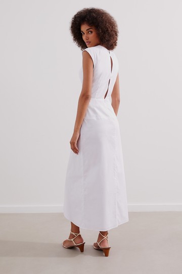 Vestido Midi Saori Off White hover