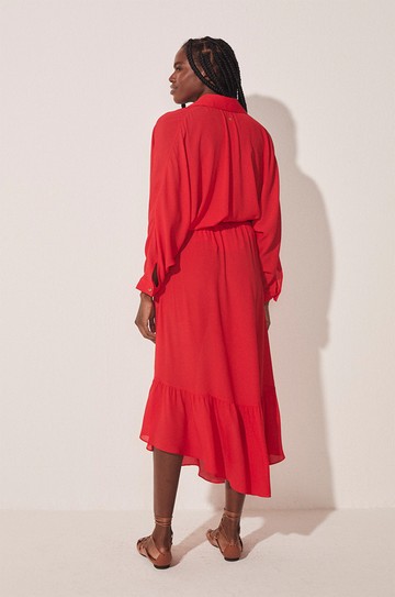 Saia Midi Flores Fluidas hover