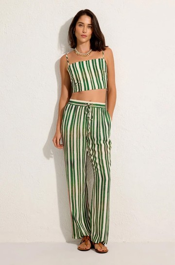 Calça Reta Cos Elastico Cedro