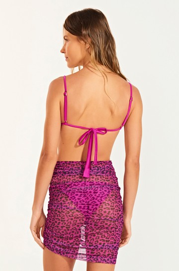 Saia Denise Leopardo Rosa hover