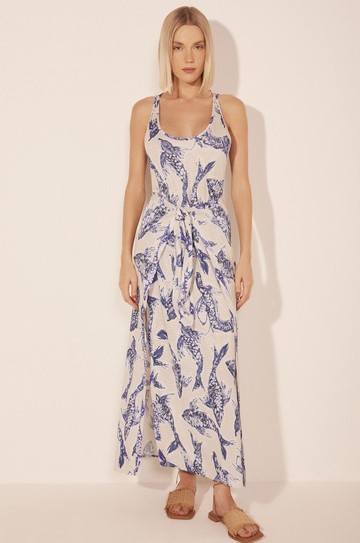 Vestido Midi Peixes