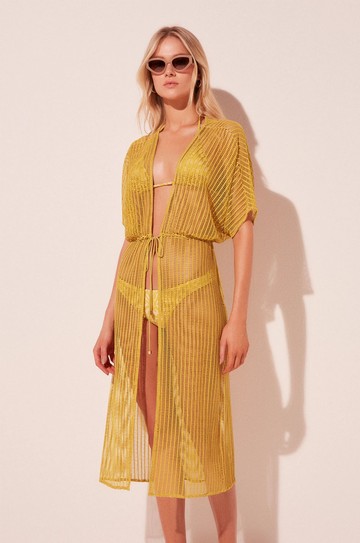 Capa Midi Girassol Croche