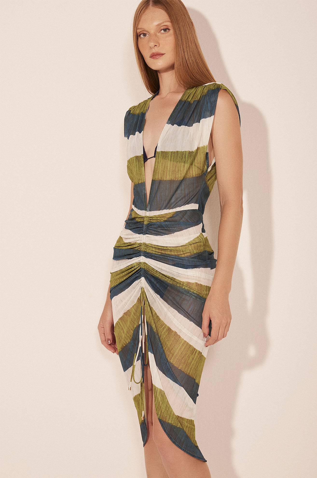 Vestido Listrado Textura