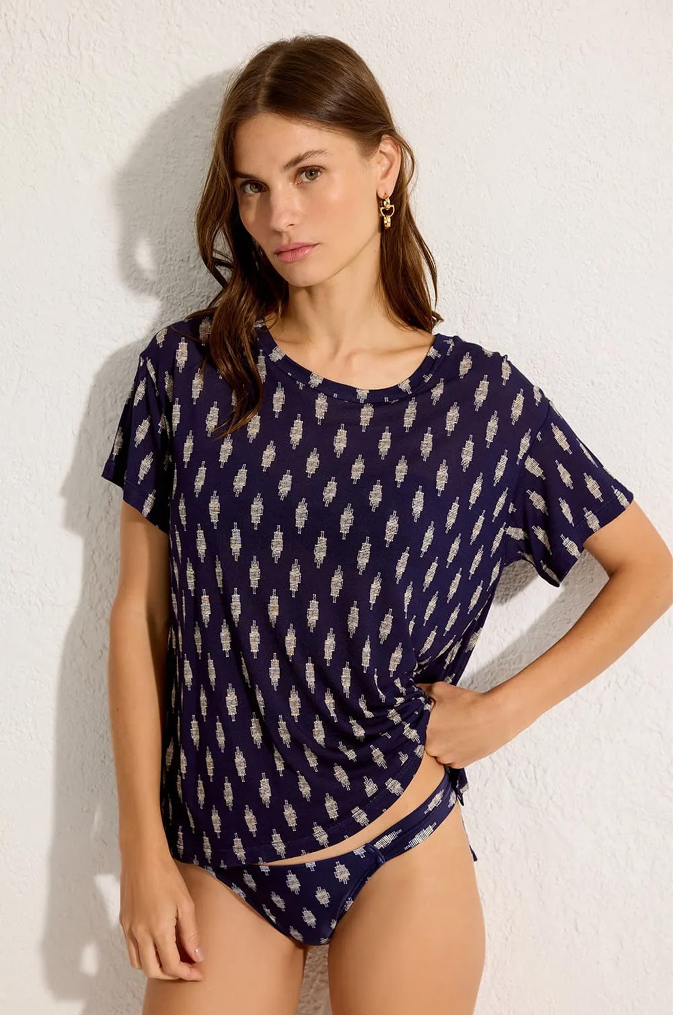 Blusa Quadri Compose