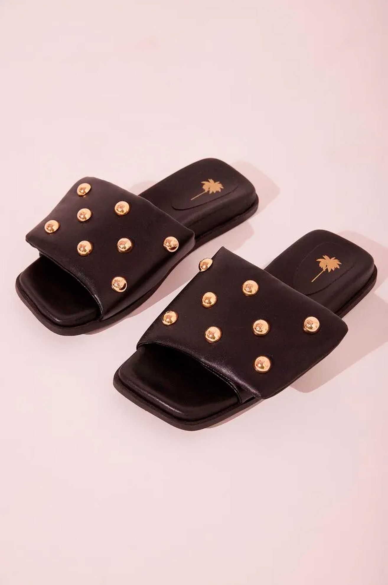 Sandalia Rasteira Acessorios Esplendor Black