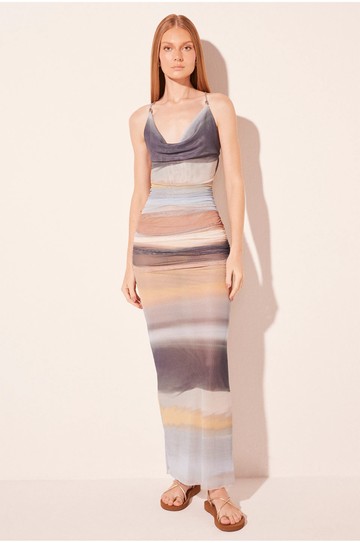 Vestido Longo Barcos Degrade