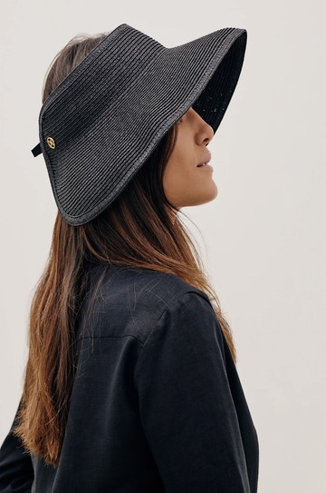 Straw Visor Black hover