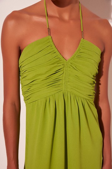 Vestido Midi Relva Folhagem hover