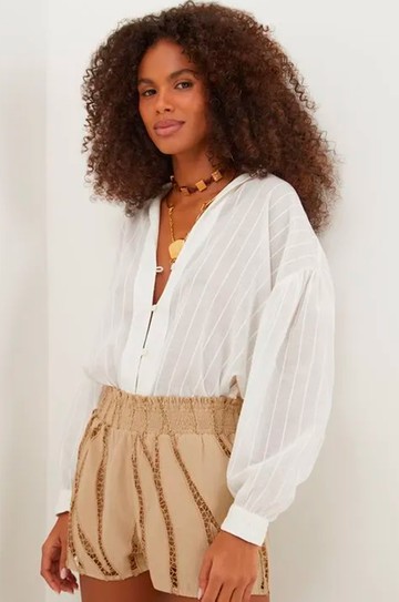 Camisa Manga Longa Eloise Off White hover