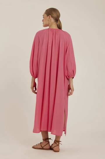 Vestido Decote Franzido Geranio hover