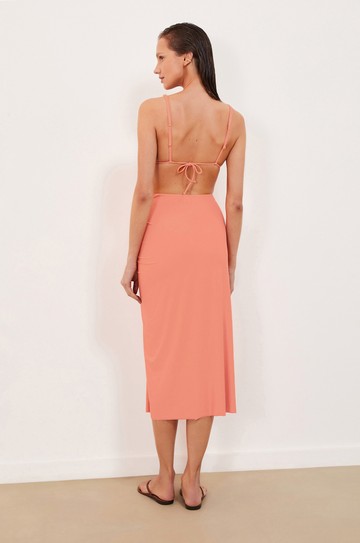 Saia Midi Bela Peach hover