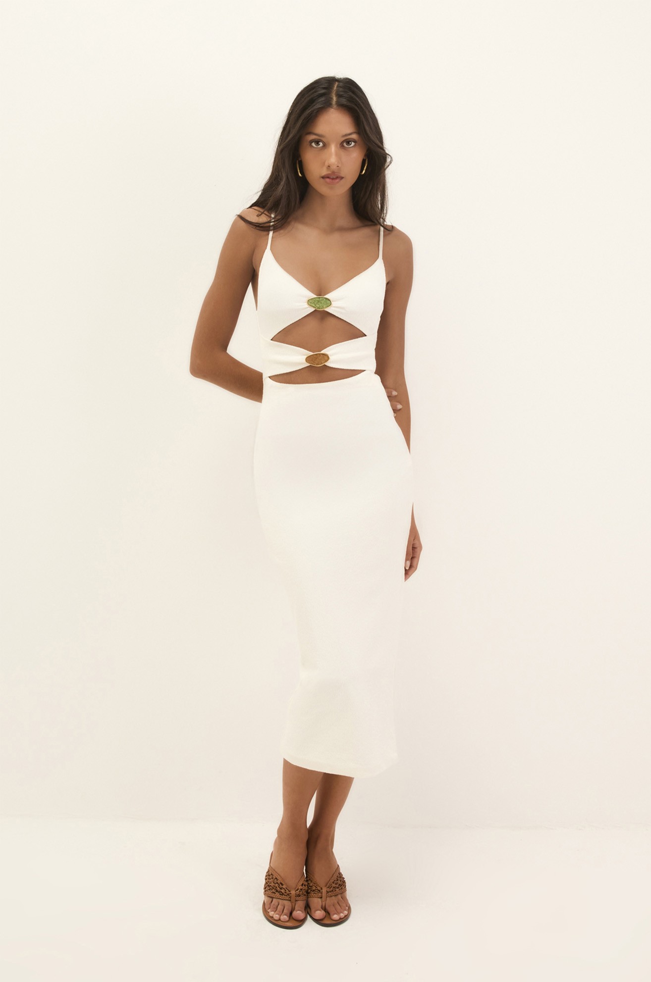 Vestido Midi Petra White
