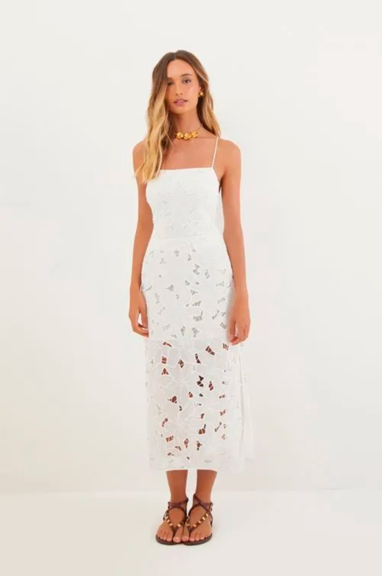 Vestido Longo Mei Off White