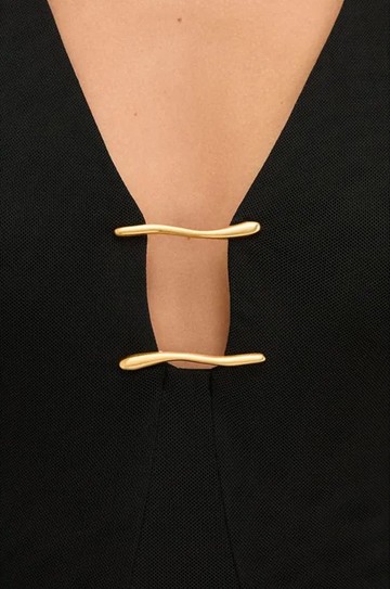 Vestido Longo Iva Det Black hover