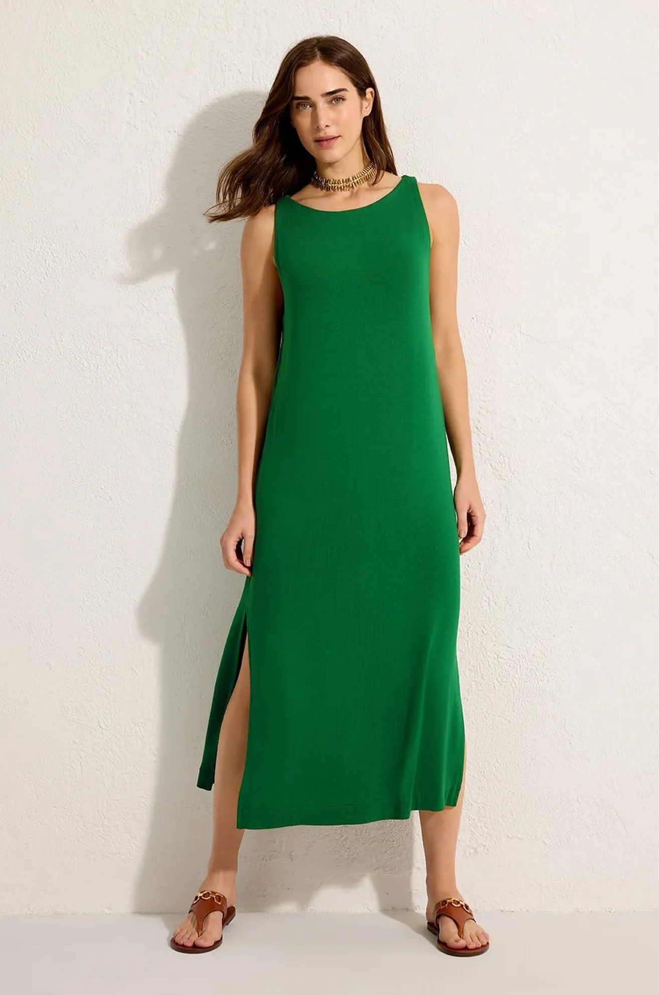 Saida Reta Cropped Verde Inhotim