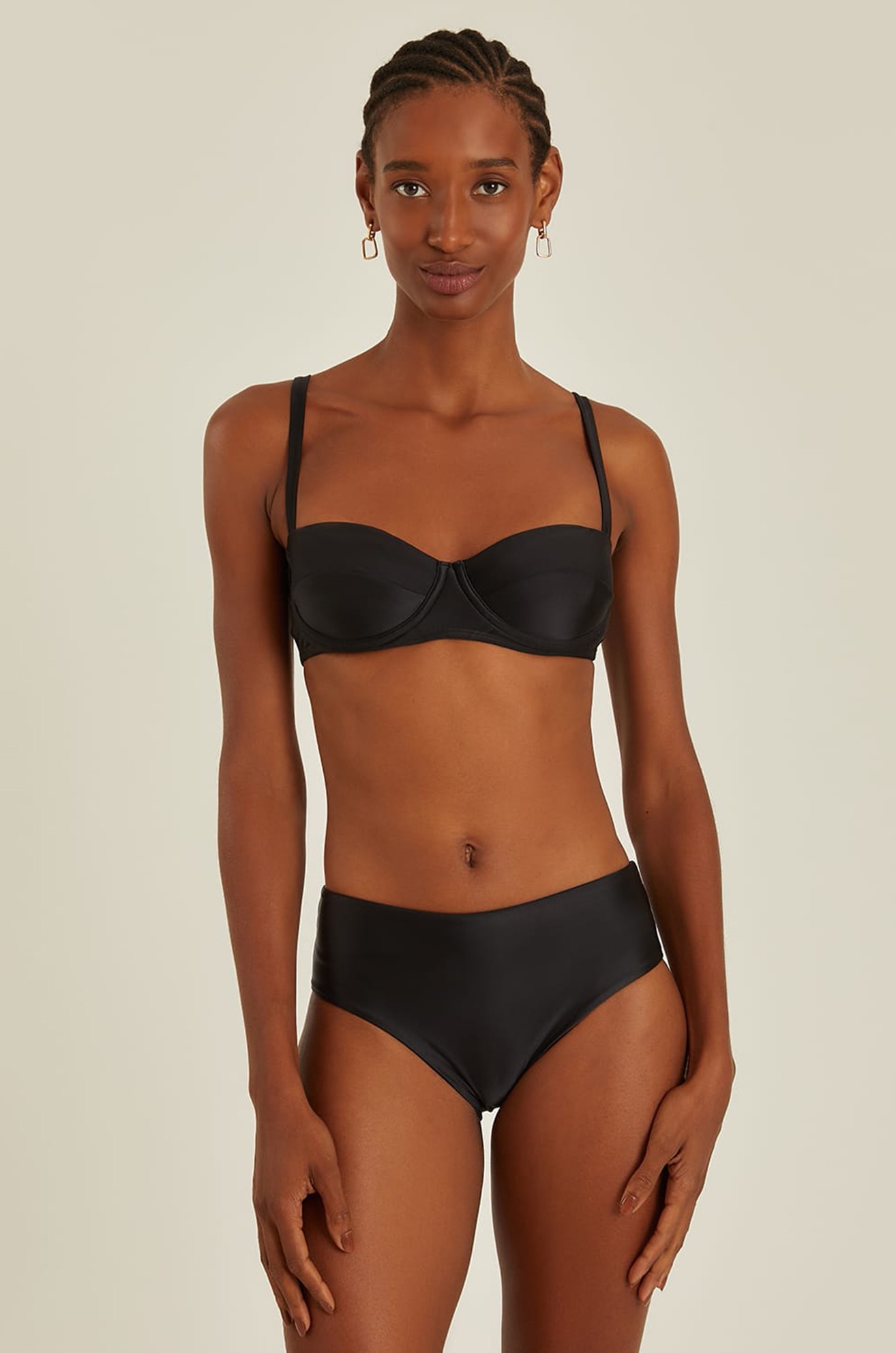 Top Meia Taça Retro Preto