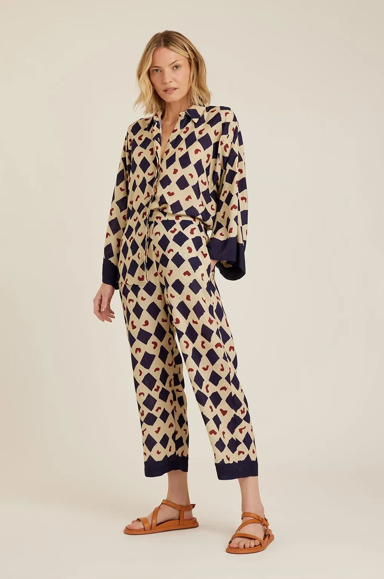 Calça Cropped Elástico Costas Marrocos