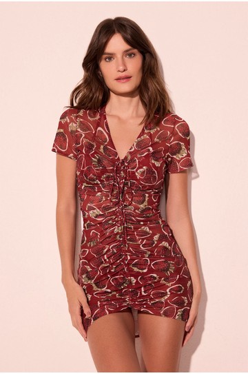 Vestido Curto Morangos