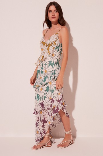 Vestido Longo Margaridas